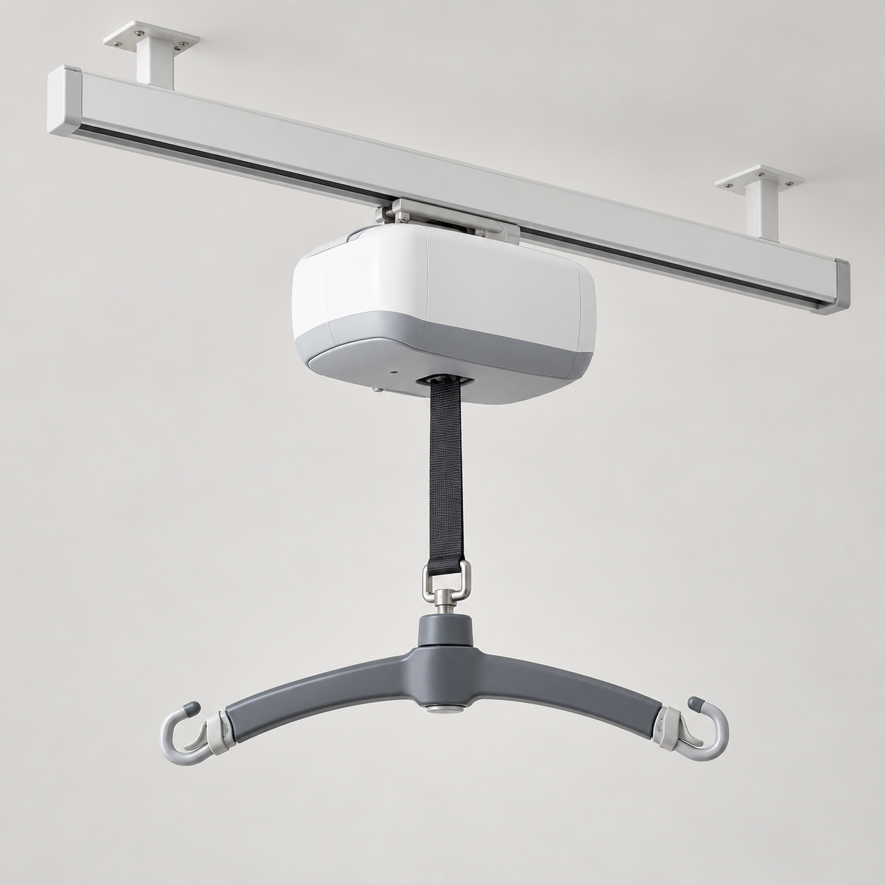 Ceiling-mounted bariatric patient lift system