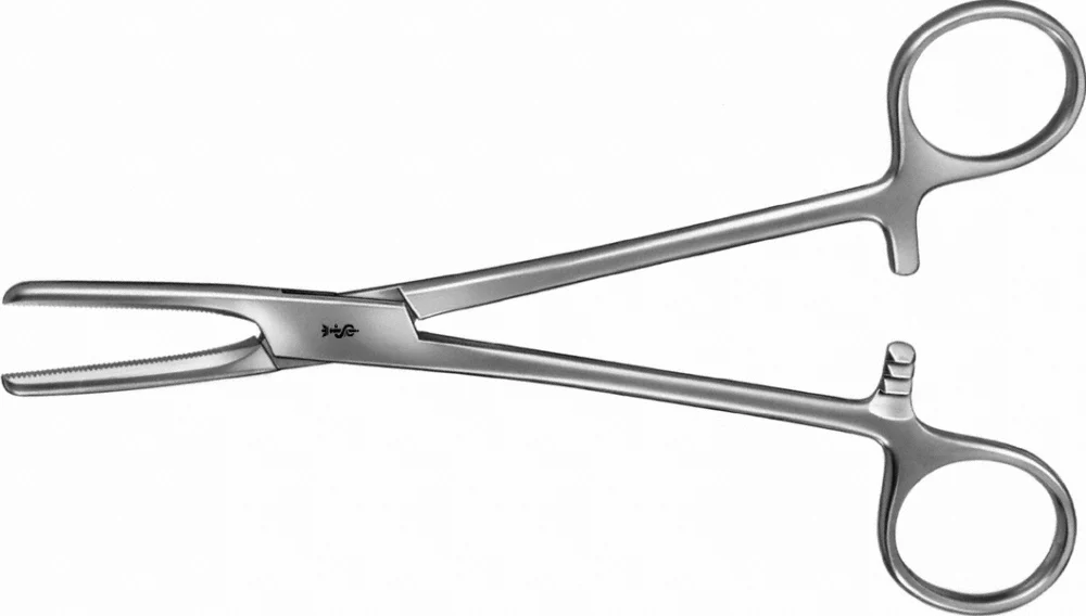 B. Braun Tubing Clamp, straight, 180 mm (7"), serrated, article AN912R