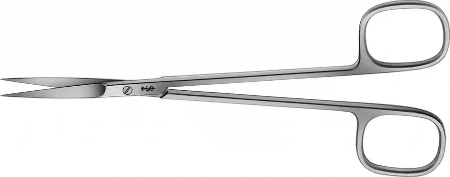 B. Braun JOSEPH Dissecting Scissors, straight, delicate pattern, sharp/sharp, 150 mm (6"), square finger rings, article BC006R