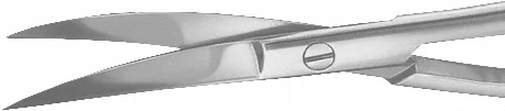 B. Braun Delicate Scissors (Iris Scissors), curved, delicate pattern, sharp/sharp, 110 mm (4 1/4"), article BC061R