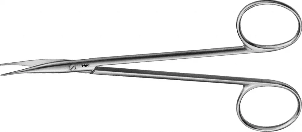 B. Braun JAMESON-WERBER Dissecting Scissors, curved, delicate pattern, blunt/blunt, 130 mm (5 1/8"), article BC175R