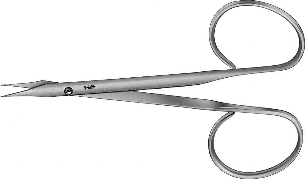 B. Braun STEVENS Dissecting Scissors (Tenotomy Scissors), straight, delicate pattern, sharp/sharp, 100 mm (4"), ring handle (BC186R)
