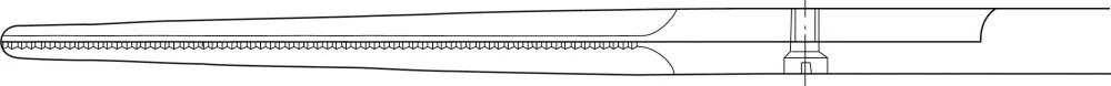 B. Braun GORNEY Dissecting Scissors (Facelift Scissors), straight, serrated (inside fine), blunt/blunt, 195 mm (7 3/4"), article BC188R