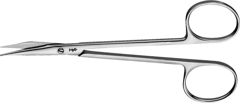 B. Braun STEVENS Dissecting Scissors (Tenotomy Scissors), curved, delicate pattern, blunt/blunt, 125 mm (5"), article BC195R