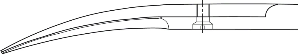 B. Braun Noir® Delicate Scissors (Iris Scissors), curved, TC, delicate pattern, sharp/sharp, 110 mm (4 1/4"), article BC211B