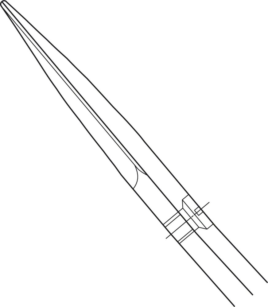 B. Braun DE BAKEY DUROTIP® Vascular Scissors, angled, TC, 60 °, sharp/sharp, 220 mm (8 3/4"), article BC245R