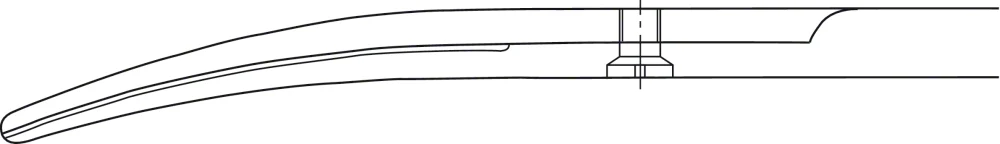 B. Braun METZENBAUM Noir® Dissecting Scissors, curved, TC, delicate pattern, wave cut, blunt/blunt, 180 mm (7"), article BC271WB