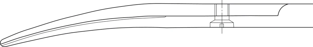 B. Braun METZENBAUM Noir® Dissecting Scissors, curved, TC, delicate pattern, wave cut, blunt/blunt, 230 mm (9") (BC277WB)