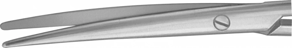 B. Braun NELSON-METZENBAUM (MC INDOE) DUROTIP® Dissecting Scissors, curved, TC, heavy pattern, blunt/blunt, 305 mm (12"), article BC289R