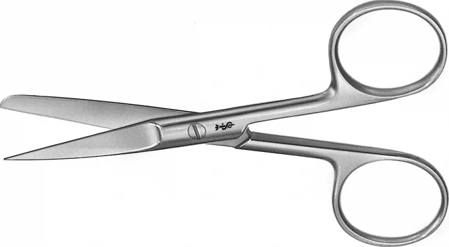 B. Braun Surgical Scissors, straight, standard, sharp/blunt, 105 mm (4 1/8") (BC320R)