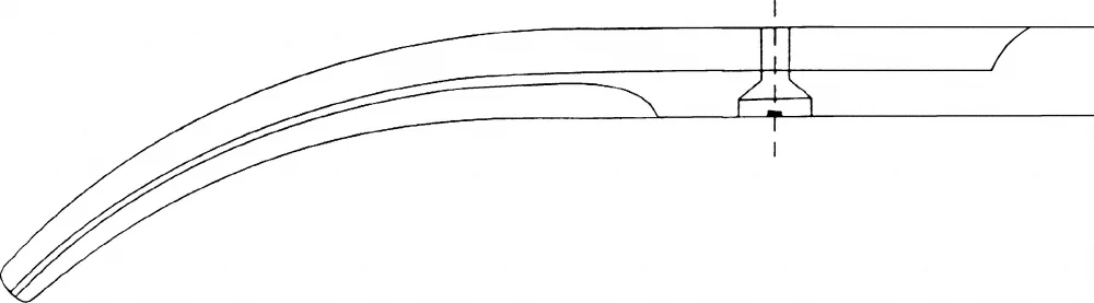 B. Braun DUROTIP® Hysterectomy Scissors, curved, TC, heavy pattern, S-shaped, blunt/blunt, 255 mm (10"), article BC551R