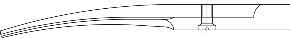 B. Braun COOLEY Dissecting Scissors, curved, blunt/blunt, 190 mm (7 1/2"), article BC597R