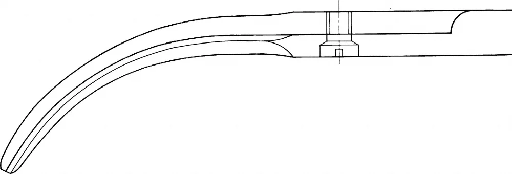B. Braun Rectum Scissors, strongly curved, heavy pattern, blunt/blunt, 325 mm (12 3/4") (BC617R)