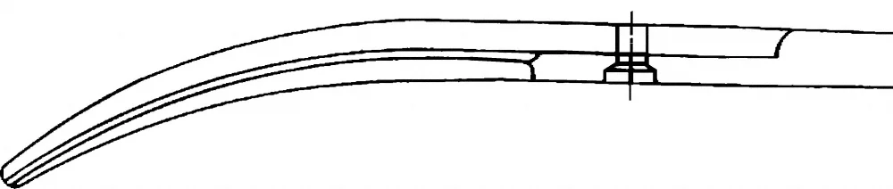 B. Braun KLINKENBERG-LOTH Vascular Scissors, curved, S-shaped, blunt/blunt, 230 mm (9"), article BC640R