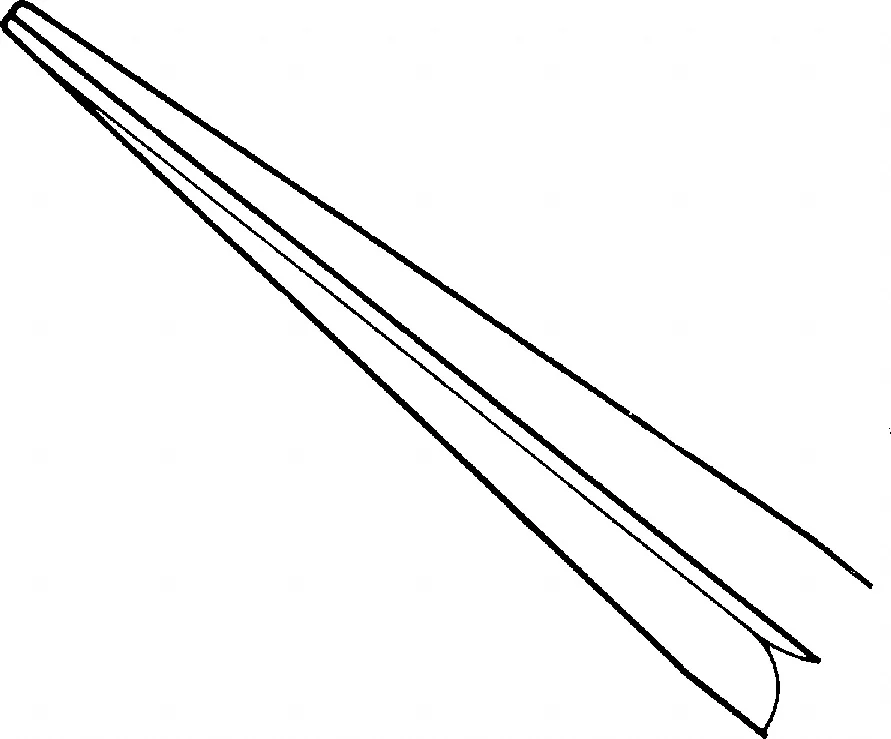 B. Braun DE BAKEY Vascular Scissors, angled, 45 °, sharp/sharp, 155 mm (6 1/8"), article BC656R
