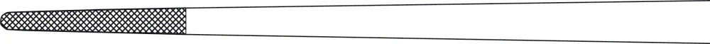 B. Braun DUROGRIP® Dressing Forceps (Tweezers), TC, straight, delicate, 250 mm (9 3/4"), jaw width: 1.90 mm, serrated (cross) (BD159R)