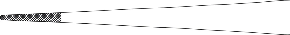 B. Braun CUSHING DUROGRIP® Dressing Forceps (Tweezers), TC, straight, 180 mm (7"), jaw width: 1.30 mm, serrated (cross), article BD160R