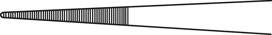 B. Braun Dressing Forceps (Tweezers), straight, delicate, 115 mm (4 1/2"), jaw width: 0.70 mm, serrated, article BD303R