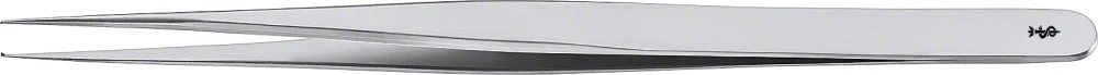 B. Braun JEWELER PATTERN Micro Tissue Forceps, straight, 135 mm (5 1/4"), Fig. 3, jaw width: 0.40 mm, 1 x 2 teeth, flat handle, article BD345R