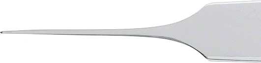 B. Braun BONN PATTERN Micro Tissue Forceps, straight, 95 mm (3 3/4"), platform tip, jaw width: 0.20 mm, 1 x 2 teeth, article BD505R