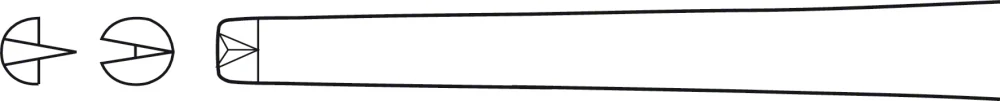 B. Braun Tissue Forceps, straight, standard, 180 mm (7"), jaw width: 3 mm, 1 x 2 teeth, article BD560R