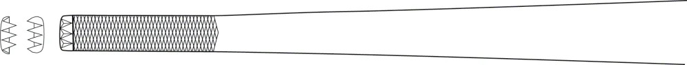 B. Braun STILLE-BARRAYA Tissue Forceps (Vascular- and Tumor Forceps), straight, 200 mm (7 7/8"), jaw width: 3.40 mm, 3 x 4 teeth, article BD726R