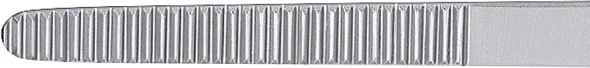 B. Braun GRUENWALD Dressing Forceps (Tweezers), straight, bayonet-shaped, 200 mm (7 7/8"), work. length: 85 mm, jaw width: 2.20 mm, serrated (BD883R)