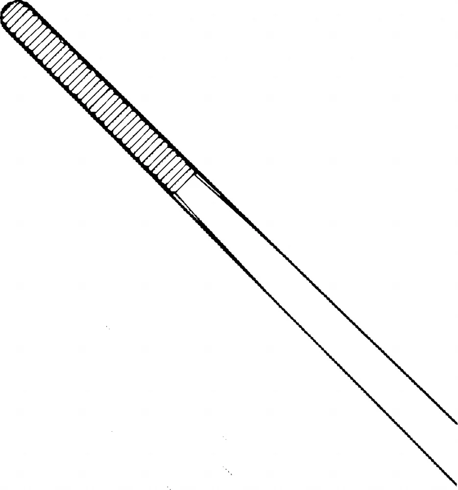 B. Braun TROELTSCH Dressing Forceps (Tweezers), straight, knee bent, 115 mm (4 1/2"), jaw width: 1.80 mm, serrated, article BD902R