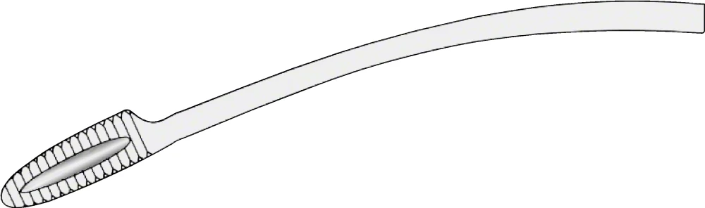 B. Braun GROSS Sponge/Dressing Forceps, curved, 180 mm (7"), jaw: serrated, article BF033R