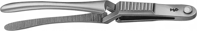 B. Braun JOHNS-HOPKINS Bulldog Clamp, curved, 70 mm (2 3/4"), jaw length: 37 mm (BH015R)
