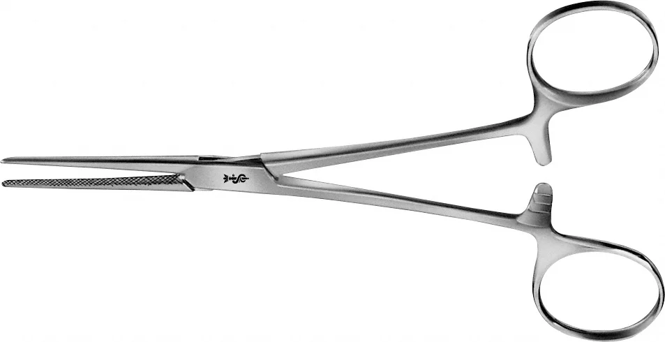 B. Braun DIXON-LOVELACE Hemostatic Forceps, straight, 160 mm (6 1/4"), delicate, serrated (cross), article BH168R