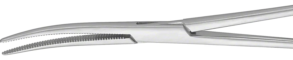 B. Braun SAROT Hemostatic Forceps, curved, 250 mm (9 3/4"), serrated (BH226R)