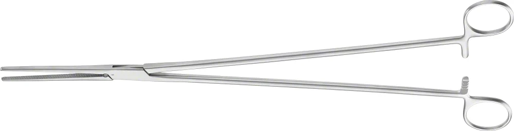 B. Braun ROCHESTER-PEAN Hemostatic Forceps, straight, 350 mm (14 3/4"), serrated (BH456R)