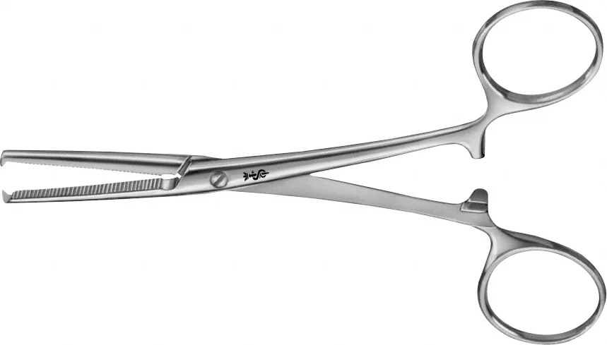 B. Braun KOCHER Hemostatic Forceps, straight, 145 mm (5 3/4"), heavy pattern, 1 x 2 teeth, screw lock (BH610R)