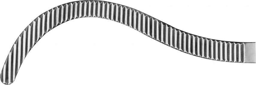 B. Braun PEAN Kidney Clamp (Hemostatic Forceps), curved, 220 mm (8 3/4"), article BH837R