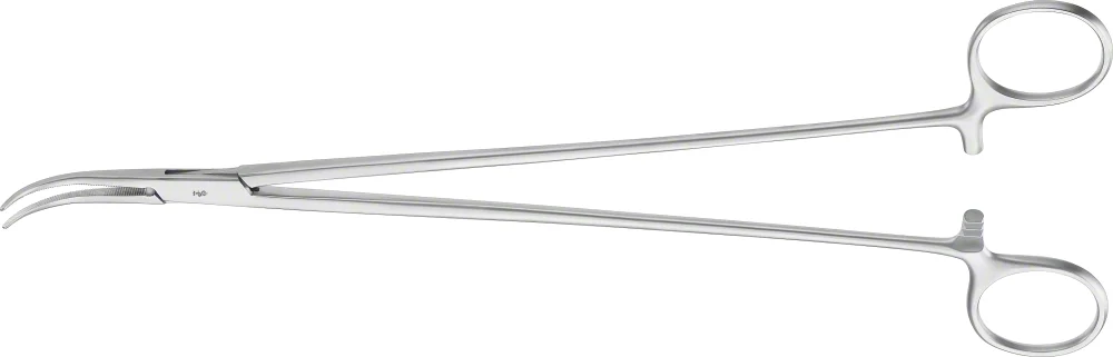 B. Braun OVERHOLT Dissecting a. Ligature Forceps, curved, 260 mm (10 1/4"), serrated, Fig. 1 (BJ111R)