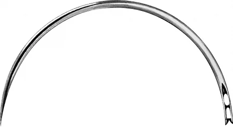 B. Braun Surgical Needle, round body, curved, 63 mm (2 1/2"), Ø 1.30 mm, Fig. 4 (BL164N)