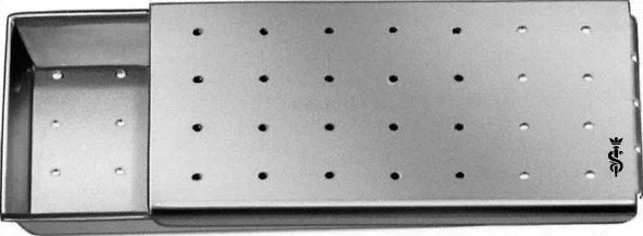 B. Braun Needle Case, perforated, 55 mm (2 1/4"), width: 30 mm, height: 7 mm (BL911R)
