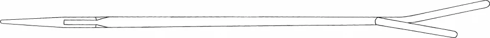 B. Braun DE BAKEY DUROGRIP® Needle Holder, TC, straight, slender pattern, 195 mm (7 3/4"), jaw: with 0.4 mm pitch of serration, one handle ext. curved rings, for suture 4/0 - 6/0, article BM051R