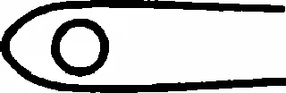 B. Braun KRONECKER Ligature Needle, for right hand, curved to left, 155 mm (6 1/8"), blunt (BM801R)