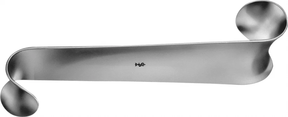 B. Braun ROUX Retractor, 170 mm (6 3/4"), double ended, S-shaped, jaw depth: 28 mm/33 mm, jaw width: 29 mm/44 mm (BT036R)