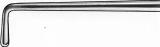 B. Braun CUSHING Nerve- and Vessel Hook, angled, 90 °, 190 mm (7 1/2"), straight, Ø 2 mm, 1 prong, jaw depth: 8 mm, blunt, article BT083R