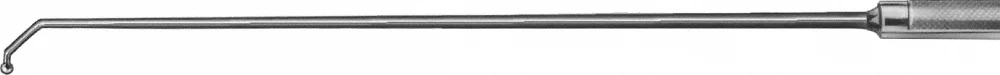 B. Braun CASPAR Nerve- and Vessel Hook, angled, 45 °, 245 mm (9 5/8"), straight, Ø 1.60 mm, 1 prong, jaw depth: 11 mm, bulb-headed tip (BT091R)