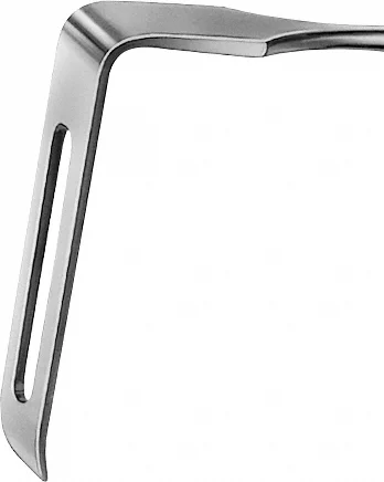 B. Braun CORYLLOS Retractor, 255 mm (10"), fenestrated, jaw depth: 80 mm, jaw width: 20 mm (BT521R)