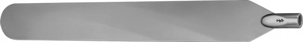 B. Braun MUENSTER Retraction System (Abdominal Spatula), retractor blade, malleable, jaw depth: 220 mm, jaw width: 85 mm (BV957R)