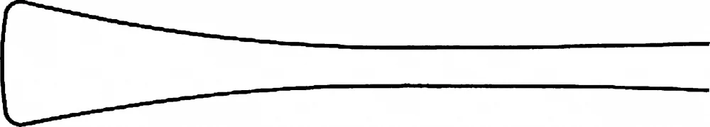 B. Braun BUECHS Raspatory, curved, 190 mm (7 1/2"), sharp, jaw width: 9 mm, article DO518R