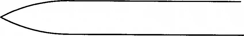 B. Braun EAST-GRINSTED-WARD Osteotome, straight, with handle, 180 mm (7"), width: 3 mm, article DO732R