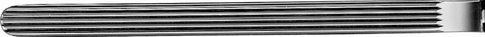 B. Braun KOCHER Intestinal Clamp, straight, 210 mm (8 1/4"), soft and elastic, serrated (longitudinal), jaw length: 71 mm, article EA140R