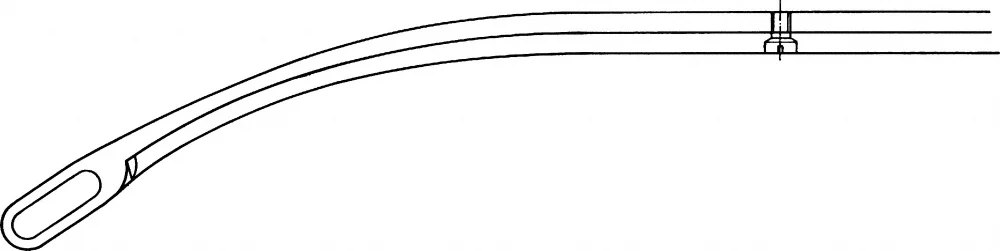 B. Braun DESJARDINS Gall Duct Forceps, without ratchet, curved, 225 mm (8 7/8"), jaw: smooth, article EB231R