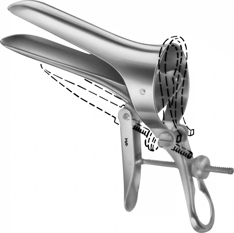 B. Braun CUSCO Vaginal Specula, work. length: 80 mm, jaw width: 24 mm, article EL076R